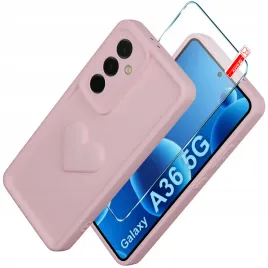 etui-do-samsung-a36-5g-silikonowe-matowe-serce-szklo-ochronne-9h