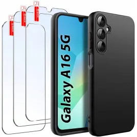 zestaw-etui-do-samsung-a16-5g-or-matowe-czarne-silikon-slim-3-sztuki-szklo