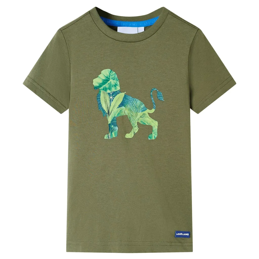 koszulka-dziecieca-khaki-140-stan-nowy
