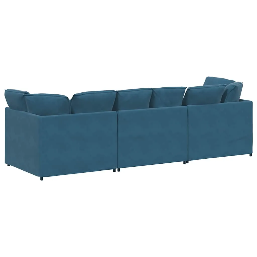sofa-modulowa-z-poduszkami-velvet-blue-stan-nowy