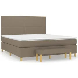 lozko-kontynentalne-z-materacem-taupe-tkanina-160x200-cm