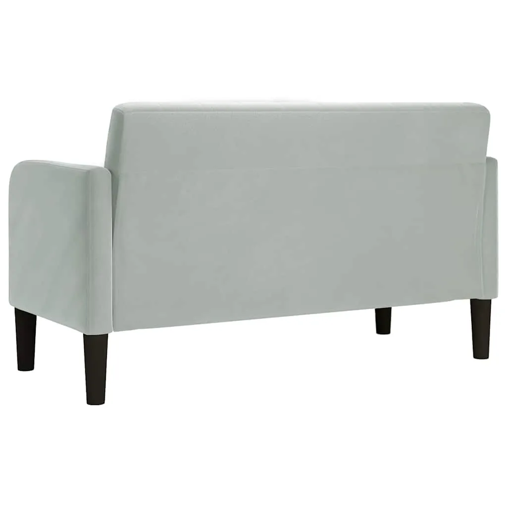 sofa-dwuosobowa-jasnoszara-109-cm-aksamit-stan-nowy