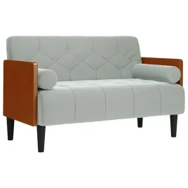 sofa-dwuosobowa-z-poduszkami-walkowymi-jasnoszara-110-cm