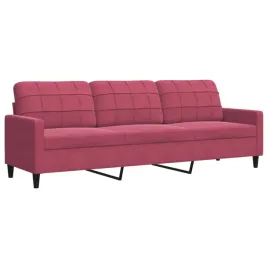 sofa-3-osobowa-winna-czerwien-210-cm-obita-aksamitem