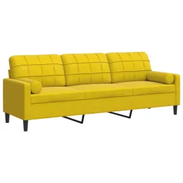 3-osobowa-sofa-z-poduszkami-zolta-210-cm-aksamit