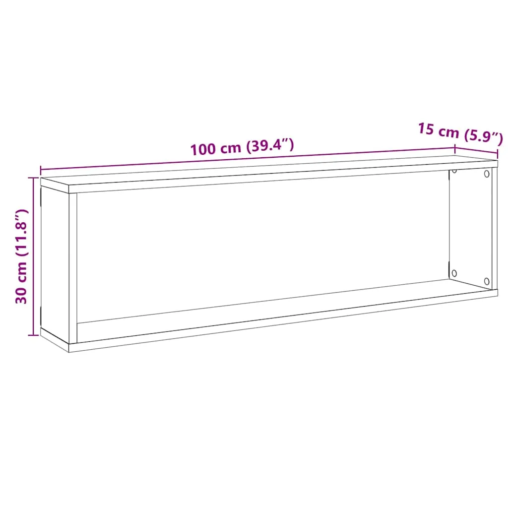 polki-scienne-cube-2-szt-czarny-dab-100x15x30-cm-stan-nowy