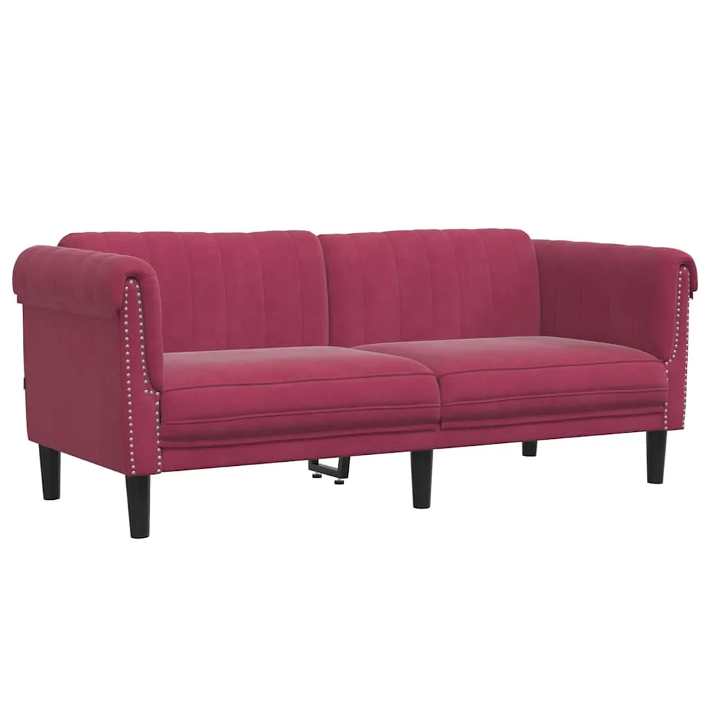 sofa-dwuosobowa-winna-czerwien-aksamit