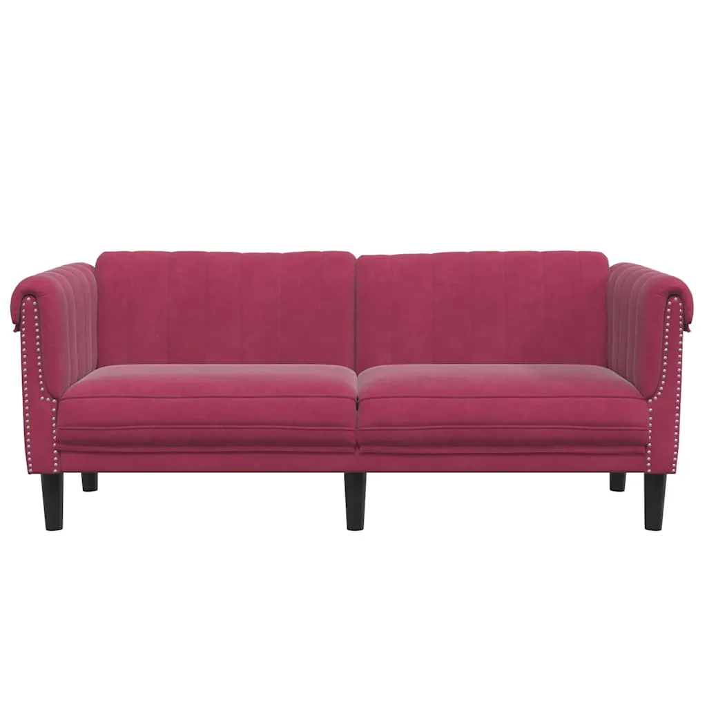 sofa-dwuosobowa-winna-czerwien-aksamit