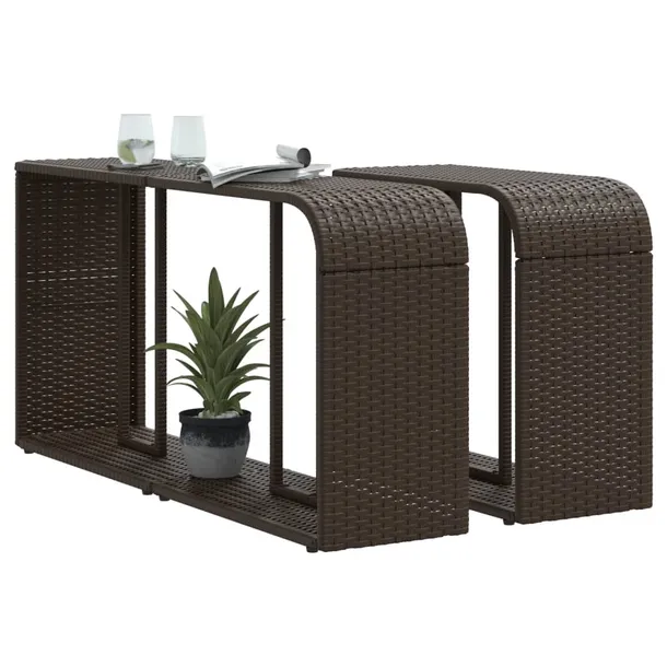 polki-2-szt-brazowe-polirattan-material-rattan