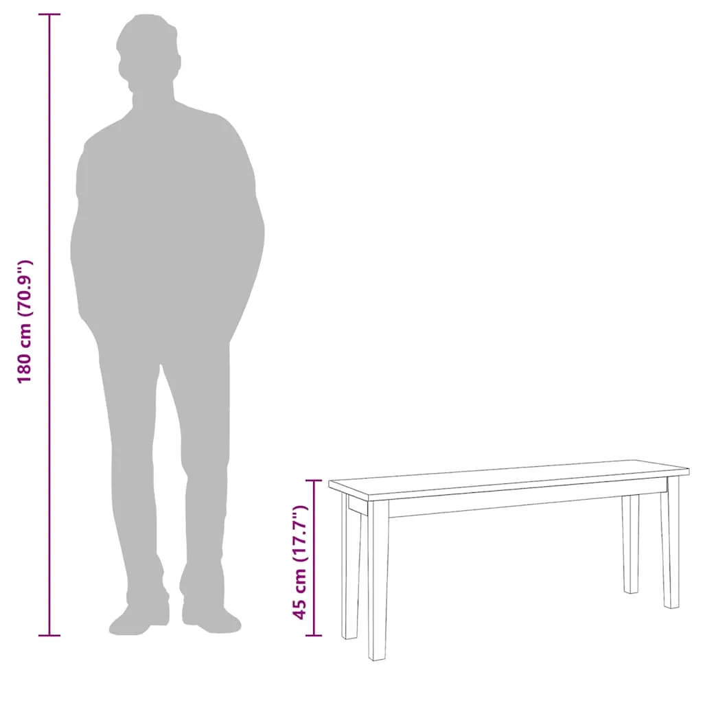 lawka-110-cm-drewno-lite-guma-stan-nowy