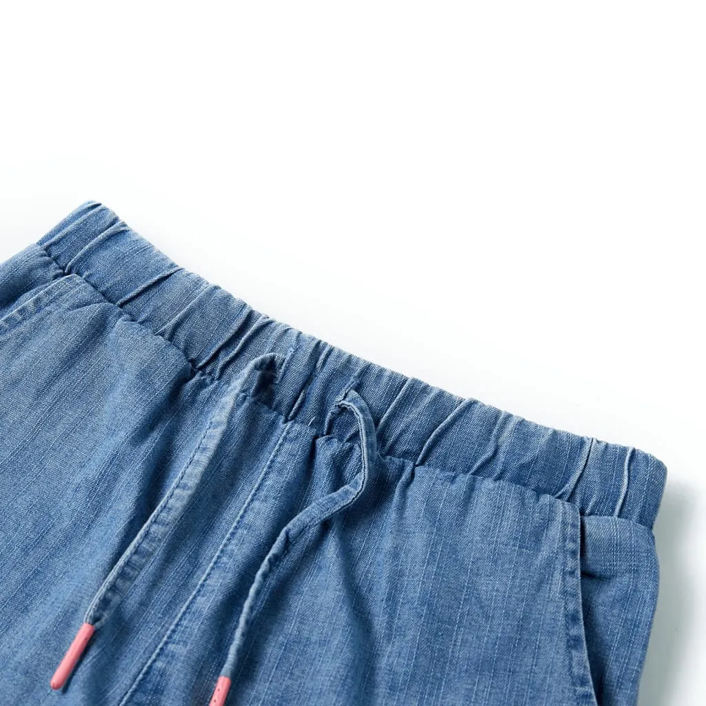 szorty-dzieciece-niebieski-denim-140-stan-nowy