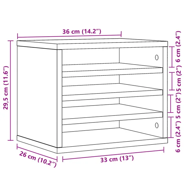 organizer-na-biurko-brazowy-dab-36x26x295-cm-kod-producenta-848051-stan-nowy
