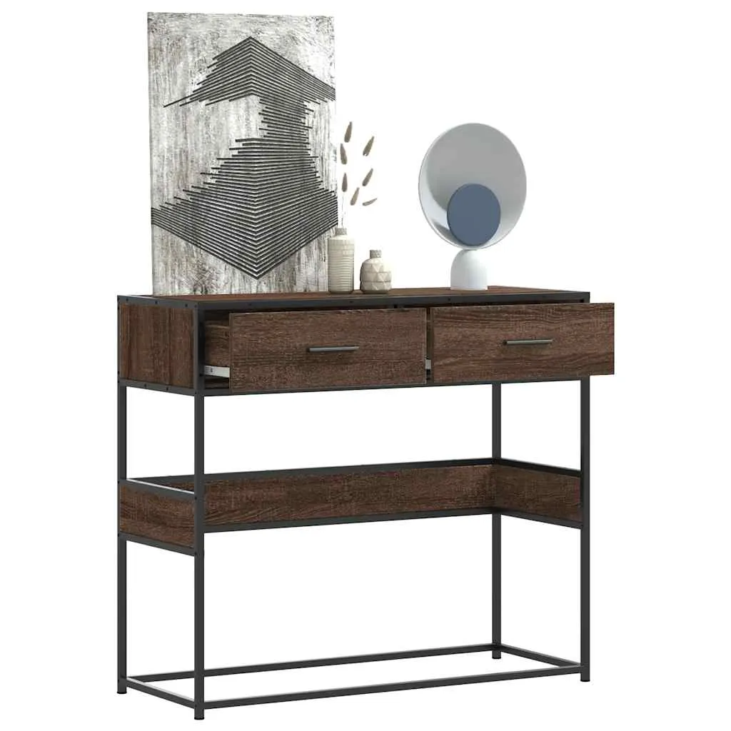 stolik-konsolowy-brazowy-dab-90x35x80-cm