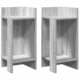 stoliki-boczne-2-szt-z-polka-szary-dab-sonoma-255x27x60-cm