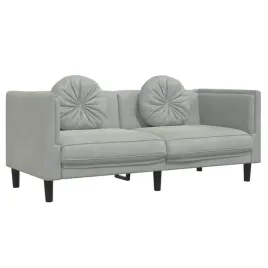 sofa-2-osobowa-z-poduszkami-jasnoszara-aksamit