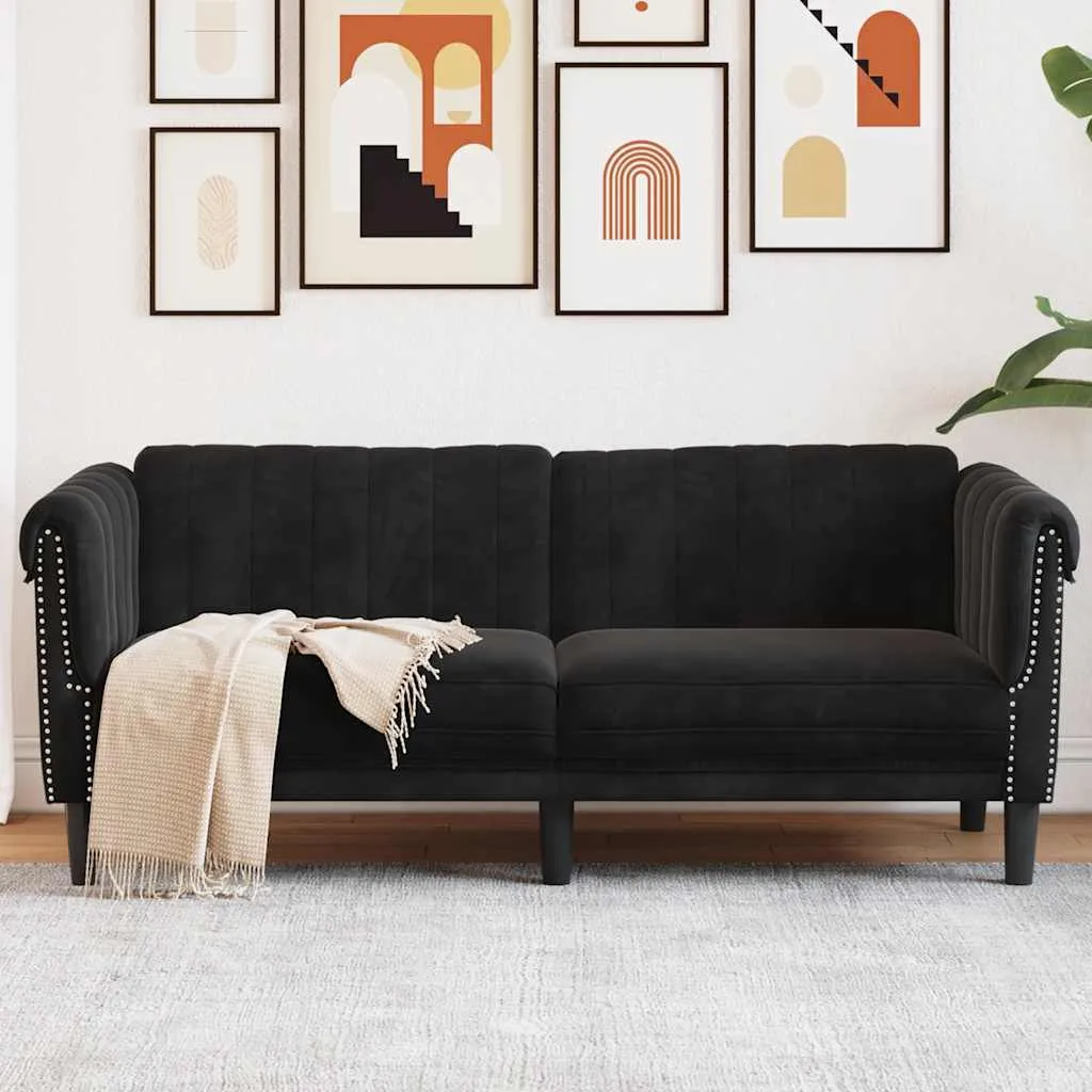 sofa-dwuosobowa-czarna-aksamit