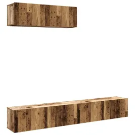 wiszace-szafki-telewizyjne-3-szt-stare-drewno-100x30x30-cm