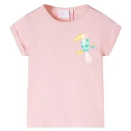 koszulka-dziecieca-z-krotkimi-rekawami-jasnorozowa-140