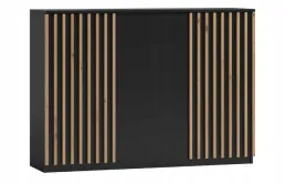komoda-lamele-140cm-czarna-dab-artisan-lost-ad