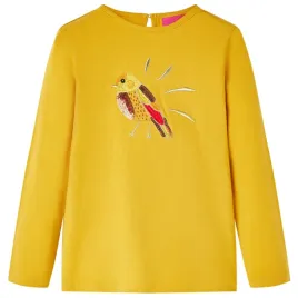 koszulka-dziecieca-z-dlugimi-rekawami-ciemna-ochra-116