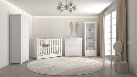 Zdjęcie produktu Zestaw mebli SOPHIE 4 : łóżeczko + szafa + komoda +regał