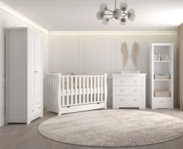 Zdjęcie produktu Zestaw mebli ALICE 4 dla dzieci  : łóżeczko + szafa + komoda +regał