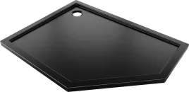 mexen-flow-brodzik-pieciokatny-slim-lewy-90x80-cm-czarny-mat-akryl