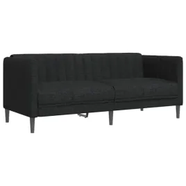 sofa-2-osobowa-czarna-tapicerowana-tkanina