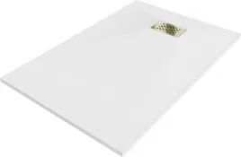 brodzik-prostokatny-mexen-hugo-100x90-cm-bialy-zlota-maskownica