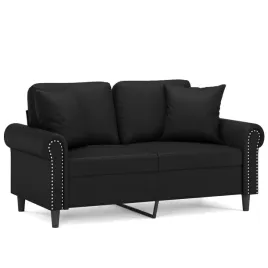 2-osobowa-sofa-z-poduszkami-czarna-120-cm-sztuczna-skora