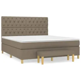 lozko-kontynentalne-z-materacem-taupe-tkanina-160x200-cm