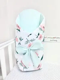 rozek-becik-usztywniony-wiazany-kolekcja-summer-poppies-mint