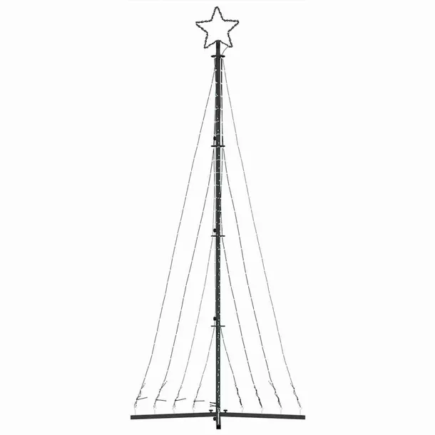 choinka-led-447-leds-ciepla-biel-249-cm-material-wykonania-stal