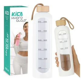 butelka-szklana-na-wode-trening-motywacyjna-bidon-kica-hydro-glass-1l-biala