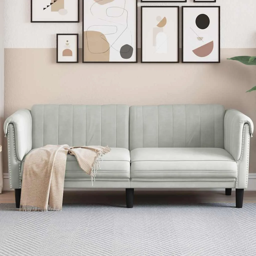 sofa-dwuosobowa-jasnoszara-aksamit