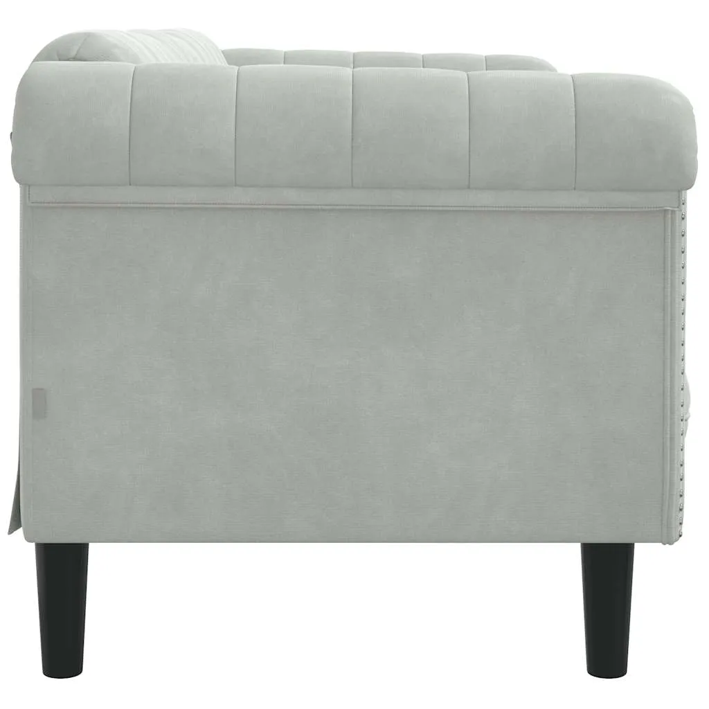 sofa-dwuosobowa-jasnoszara-aksamit-stan-nowy