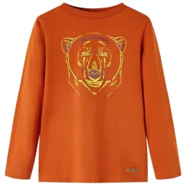 koszulka-dziecieca-z-dlugimi-rekawami-rdzawa-104