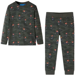 pizama-dziecieca-z-dlugimi-rekawami-khaki-116