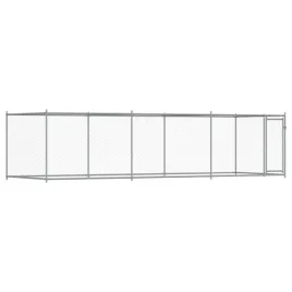 klatka-dla-psa-z-drzwiami-szara-6x2x15-m-stal