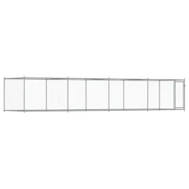 klatka-dla-psa-z-drzwiami-szara-8x2x15-m-stal