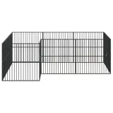 kojec-dla-psa-12-paneli-czarny-stal-galwanizowana-material-inny-material