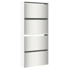 szafka-na-buty-z-lustrem-4-poziomy-biala-polysk-63x17x134cm
