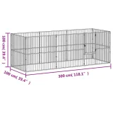kojec-dla-psa-8-paneli-czarny-stal-galwanizowana-szerokosc-produktu-1-cm