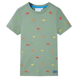 koszulka-dziecieca-z-krotkimi-rekawami-khaki-104