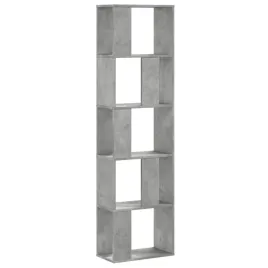 5-poziomowy-regal-na-ksiazki-szarosc-betonu-45x235x1625-cm