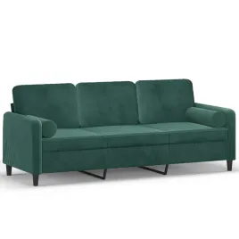 3-osobowa-sofa-z-poduszkami-ciemnozielona-180-cm-aksamit