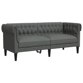 sofa-chesterfield-dwuosobowa-ciemnoszara-obita-tkanina