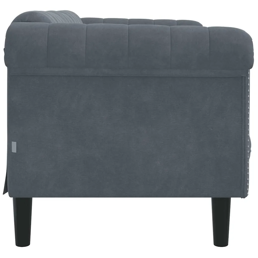 sofa-dwuosobowa-ciemnoszara-aksamit-stan-nowy