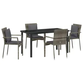 zestaw-do-jadalni-w-ogrodzie-z-poduszka-5-pcs-szary-polirattan