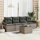 zestaw-sof-na-ogrod-5-pcs-szary-polirattan-stan-nowy